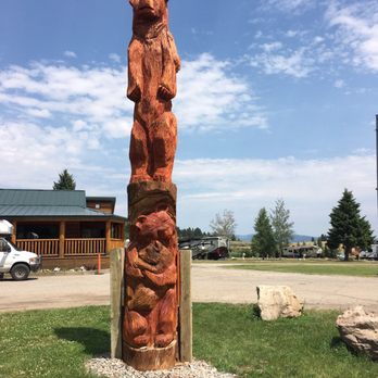 Yellowstone Park / Mountainside KOA - Nice piece of art - RV Parks Near Me - West Yellowstone, Montana Yellowstone Park / Mountainside KOA - Nice piece of art - RV Parks Near Me - West Yellowstone, Montana