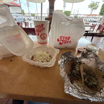 King Taco - Tinga de pollo sope,, asada tacos, all meat burrito in the bag. Large pop to wash it down - Mexican Near Me - Los Angeles, California King Taco - Tinga de pollo sope,, asada tacos, all meat burrito in the bag. Large pop to wash it down - Mexican Near Me - Los Angeles, California