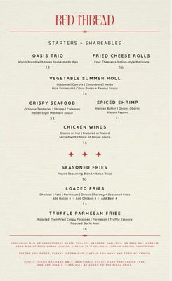 Menu photo 3 Red Thread St. Petersburg, FL