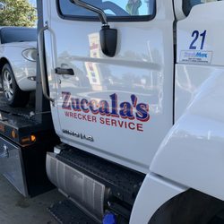 Zuccala Wrecker Service - Their tow truck that hit my car