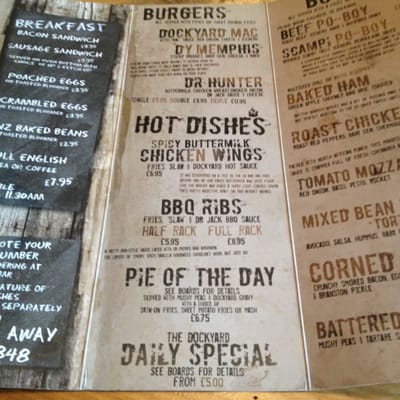 Menu photo 5 The DOCKyard Salford, XGM