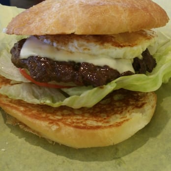 Bumblebees BBQ and Grill - Kalbi burger with fried egg - New American Near Me - Midvale, Utah