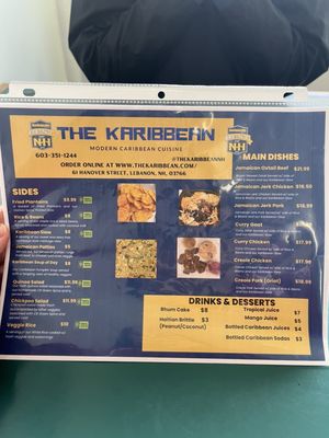Menu photo 1 The Karibbean Lebanon, NH