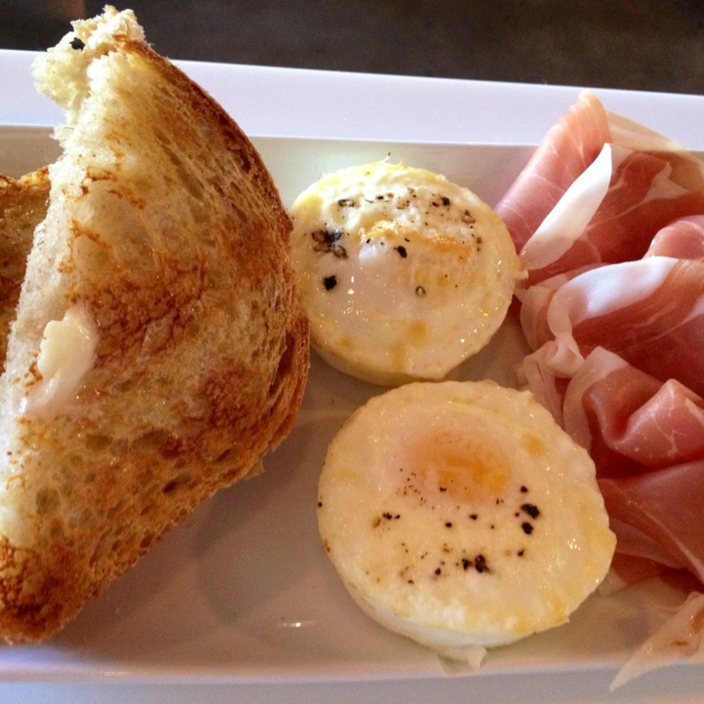 Giant Coffee - Oven baked eggs, prosciutto, levian toast - Coffee & Tea Near Me - Phoenix, Arizona Giant Coffee - Oven baked eggs, prosciutto, levian toast - Coffee & Tea Near Me - Phoenix, Arizona