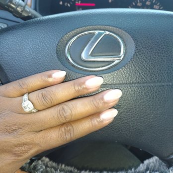Kitchen Nail Bar - Mountain View - Natural powder with chrome on top - Nail Salons Near Me - Mountain View, California