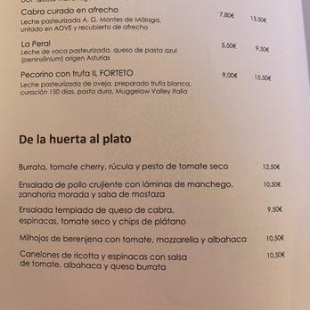 Gorki Selección - Menu - Andalusian Near Me - Málaga, Massachusetts