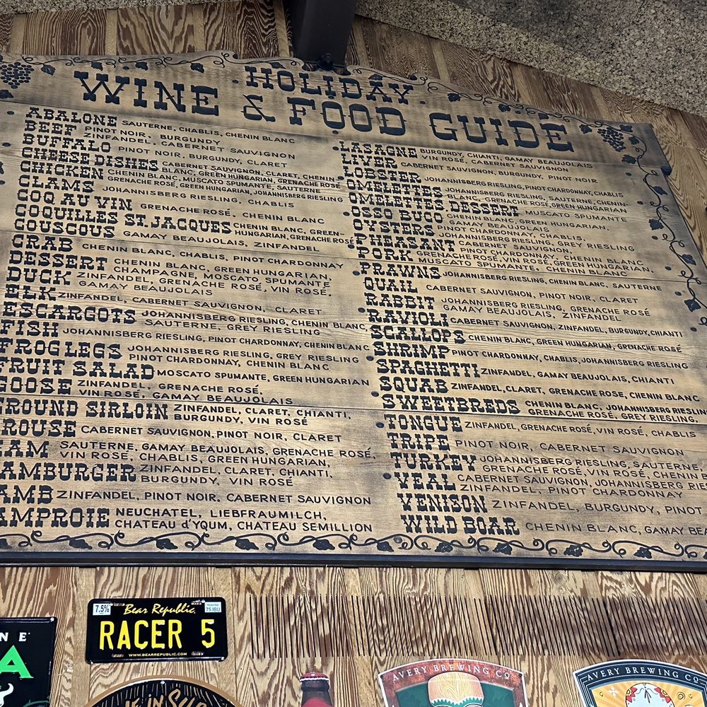 Very cool pairing guide! Very cool pairing guide!
