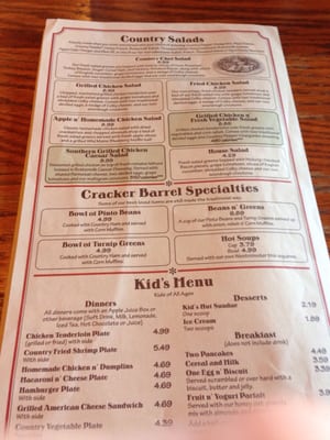 Menu photo 6 Cracker Barrel Old Country Store Conroe, TX