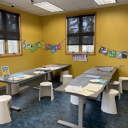 Summit County Public Library - Arts and crafts are in kids play area
