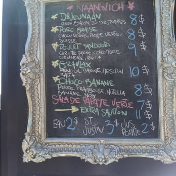 Phoenix - a menu on a chalk board - Food Trucks Near Me