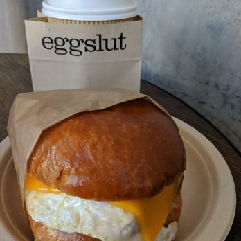 Eggslut - Bacon cheese sandwich - Breakfast & Brunch Near Me - Los Angeles, California
