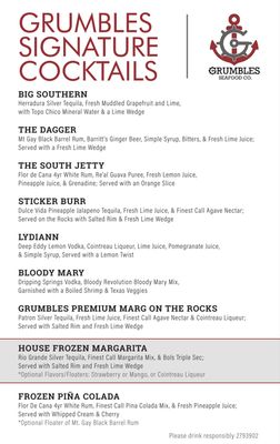 Menu photo 6 Grumbles Seafood Port Aransas, TX Menu photo 6 Grumbles Seafood Port Aransas, TX