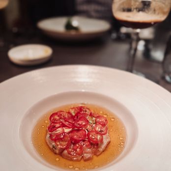 Sepia - Smoked heirloom tomato toast - New American Near Me - Chicago, Illinois