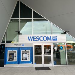 Wescom Financial - Wescom West Los Angeles Branch Entrance with two ATMs