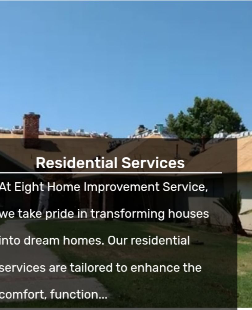 Slide of Eight Home Improvement Service
