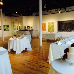 Holland Area Arts Council - The Padnos Gallery set up for a wedding reception.