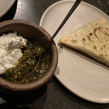 Damian - Tetela: creamed spinach, ricotta, and poblano ... delicious - Mexican Near Me - Los Angeles, California