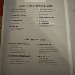 Holzofen Pizzeria Am Seewoog - Menu