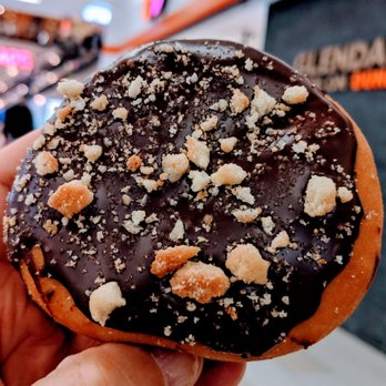 Dunkin' Donuts - Chocolate cookie dough with chocolate and cookie dough filling. Pretty good. - Donuts Near Me - Glendale, California