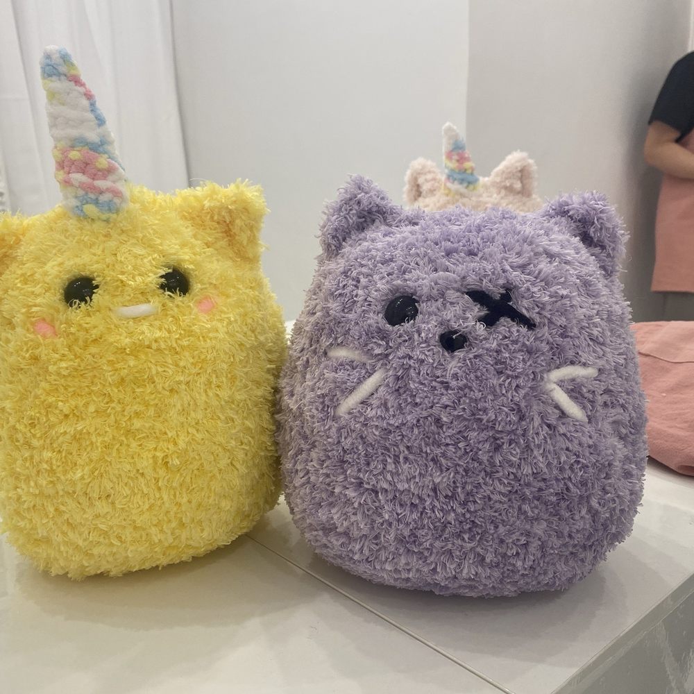 The Plushie Workshop - Yellow unicorn and purple cat. - Kids Activities Near Me - Pasadena, California The Plushie Workshop - Yellow unicorn and purple cat. - Kids Activities Near Me - Pasadena, California