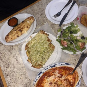 New Pizza Italia - Combination rigatoni, cheesy pesto bread, Stromboli and side salad - Italian Near Me - Fremont, California New Pizza Italia - Combination rigatoni, cheesy pesto bread, Stromboli and side salad - Italian Near Me - Fremont, California