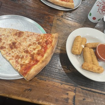 Jet's NY Slice - Two slices of Cheese Pizza; Crispy crust and fresh out of the oven! Homemade Mozzarella sticks and comes with a side of marinara - Pizza Near Me - Moore, Oklahoma Jet's NY Slice - Two slices of Cheese Pizza; Crispy crust and fresh out of the oven! Homemade Mozzarella sticks and comes with a side of marinara - Pizza Near Me - Moore, Oklahoma