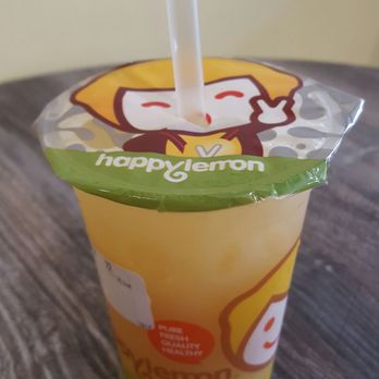 Happy Lemon - Fresh Lemon Green Tea ($4.50). Tart but not overly so, a little subtle tea-wise so it's more or less a caffeinated lemonade. - Bubble Tea Near Me - San Jose, California