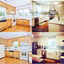 Flooring & Cabinet Outlet - Before and after kitchen project photos.