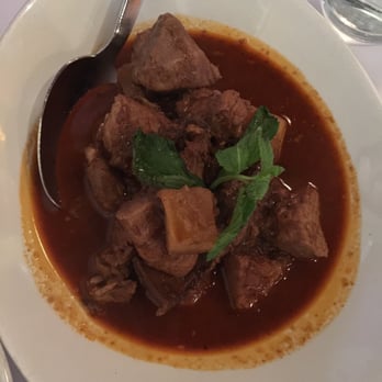 Rangoon Ruby - Curried pork with no pickled mango flavor - Asian Fusion Near Me - Palo Alto, California Rangoon Ruby - Curried pork with no pickled mango flavor - Asian Fusion Near Me - Palo Alto, California