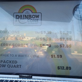 The Original Rainbow Cone - The menu - Ice Cream & Frozen Yogurt Near Me - Lakemoor, Illinois The Original Rainbow Cone - The menu - Ice Cream & Frozen Yogurt Near Me - Lakemoor, Illinois