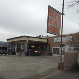 a rather small gas station and convenience store. a rather small gas station and convenience store.