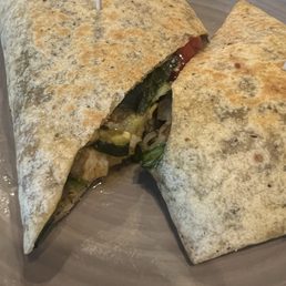 Grilled veggie wrap! Delicious!