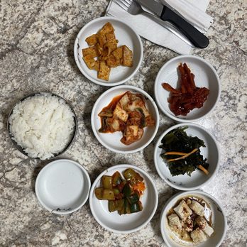 Jin Joo Korean Restaurant - Sides the dish comes with. - Korean Near Me - Aiea, Hawaii Jin Joo Korean Restaurant - Sides the dish comes with. - Korean Near Me - Aiea, Hawaii