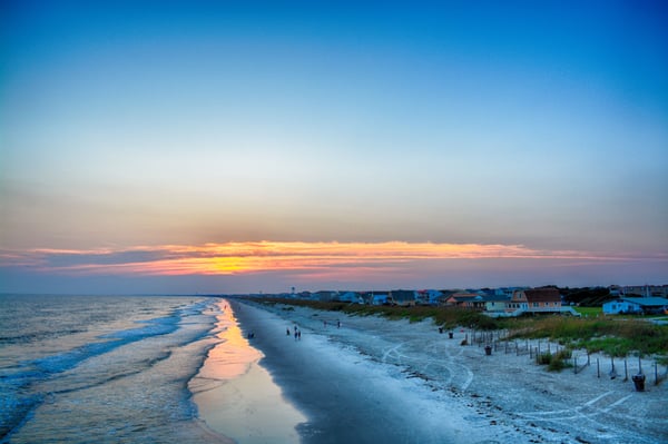 Oak Island Pier by null