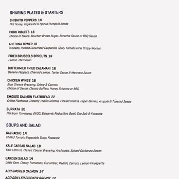 One Dine - Menu - New American Near Me - New York, New York One Dine - Menu - New American Near Me - New York, New York