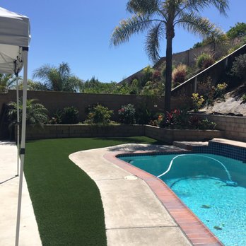 Turfora - Back yard, after. - Artificial Turf Near Me Turfora - Back yard, after. - Artificial Turf Near Me
