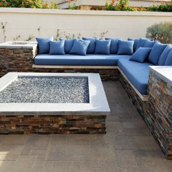 BP Desert Concrete - After: custom made fire pit