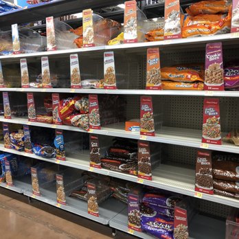 Walmart Supercenter - shelves of cereal and snacks - Grocery Near Me - Batavia, New York Walmart Supercenter - shelves of cereal and snacks - Grocery Near Me - Batavia, New York