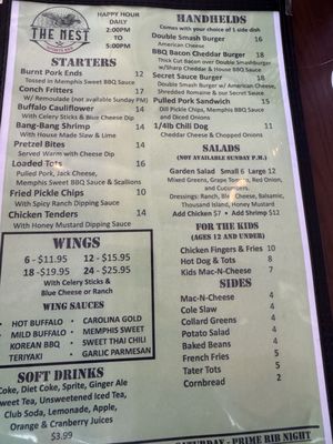 Menu photo 1 The Nest Islamorada, FL