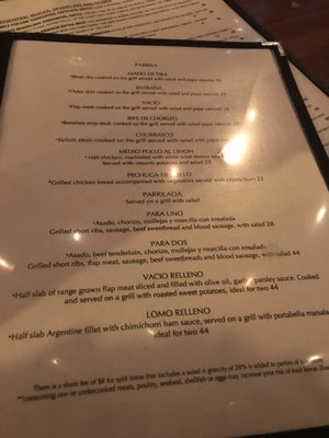 Menu photo 6 Folklore Argentine Grill Chicago, IL