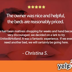United & Holland Mattress - Yelp Review