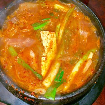 Seoul Garden - ST2: Kimchi JJgae- kimchi soup with tofu and beef, lots of kimchi n beef, really good flavor - Korean Near Me - Dallas, Texas