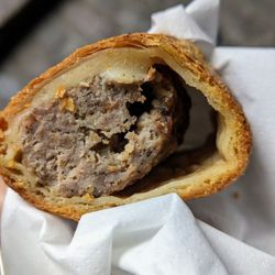 Secret Food Tours London - Close up of our sausage roll sample