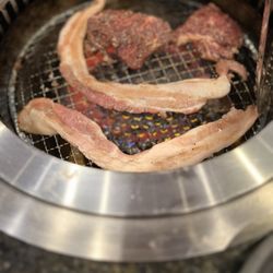 Chow Won Korean Steakhouse - Hawaiian bacon and chow wonton steak