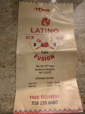 Menu photo 1 Latin Fusion Jackson Heights, NY Menu photo 1 Latin Fusion Jackson Heights, NY