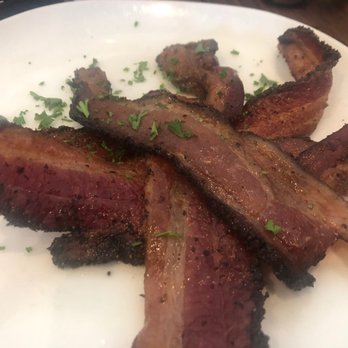 Plums Cafe - Oregon pepper bacon - Breakfast & Brunch Near Me - Costa Mesa, California Plums Cafe - Oregon pepper bacon - Breakfast & Brunch Near Me - Costa Mesa, California