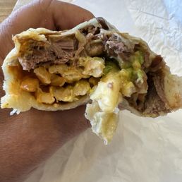 Everything is made fresh- from the flour tortilla to the guacamole- hot sauce was perfect. Everything is made fresh- from the flour tortilla to the guacamole- hot sauce was perfect.