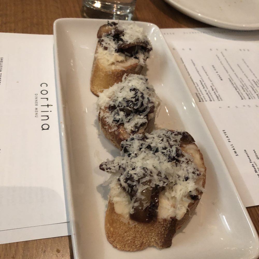 Cortina - White Bean bruschetta - Italian Near Me - Seattle, Washington Cortina - White Bean bruschetta - Italian Near Me - Seattle, Washington
