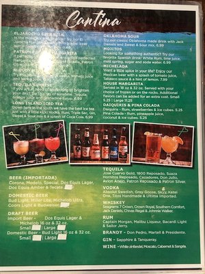 Menu photo 2 El Jarocho Mexican Restaurant Warner, OK