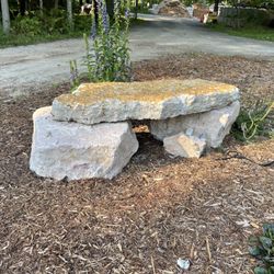 By The Yard - Now offering natural stone benches and tables. We can also deliver!